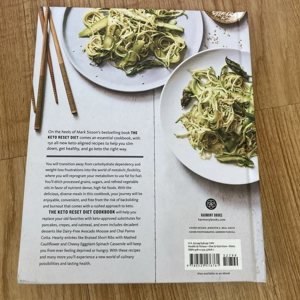 Mark Sisson The Keto Reset Diet Cookbook Hardcover Book Nutrition Healthy Living